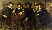 Bartholomeus van der Helst The Regents of the Kloveniersdoelen Eating a Meal of Oysters oil on canvas